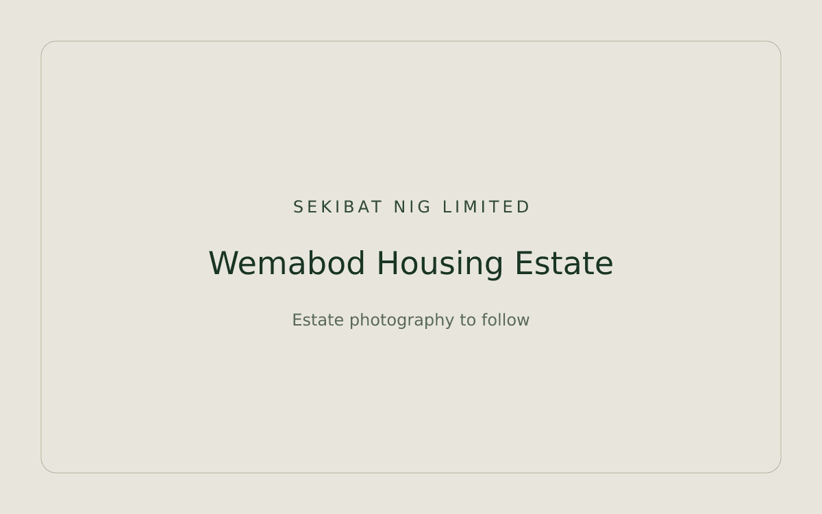 Wemabod Housing Estate